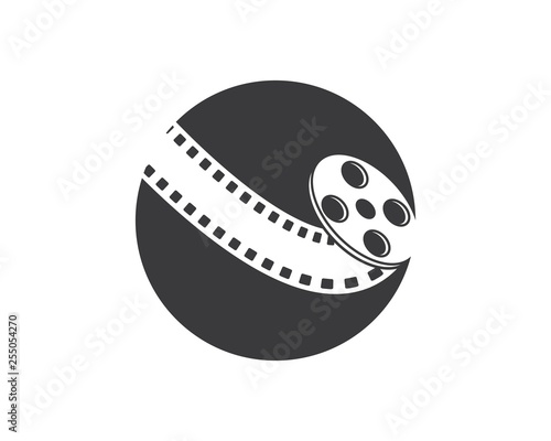  film festival Template vector illustration