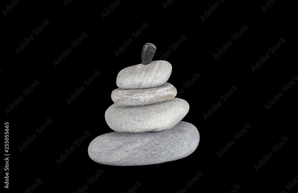 River rocks balanced on one another River rocks balanced on one another