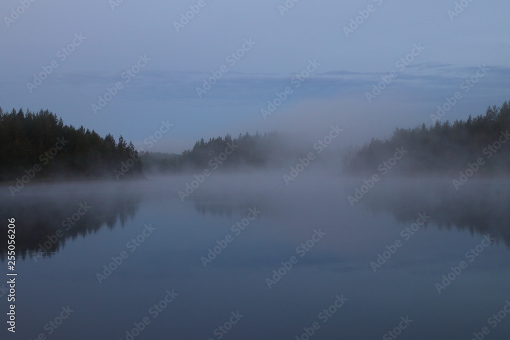 misty river