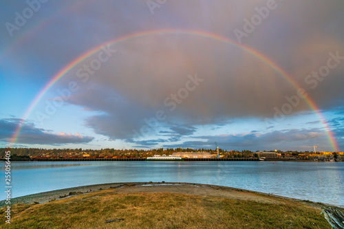 Rainbow Over Budd Inlet