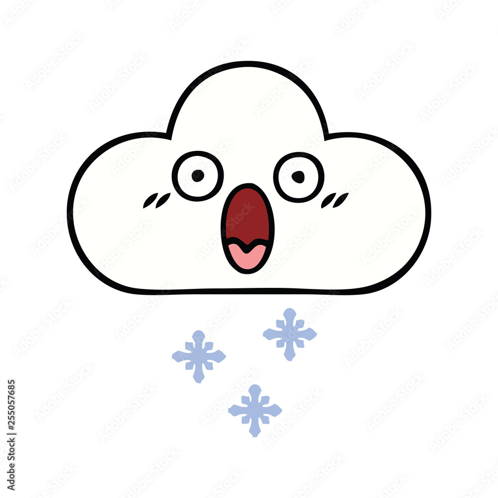 cute cartoon snow cloud cute cartoon snow cloud