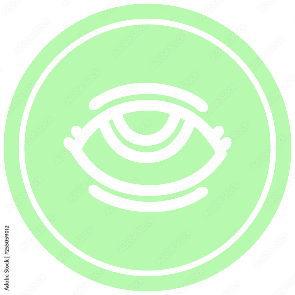 eye symbol circular icon eye symbol circular icon