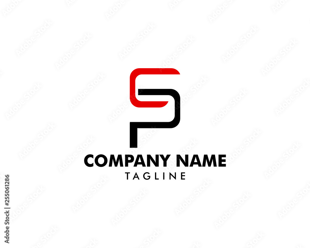 Initial letter SP Logo Template Initial letter SP Logo Template
