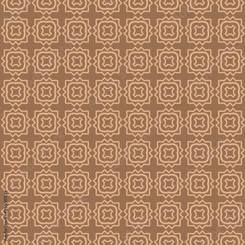 Abstract Classic Geometric Pattern Paper For Background, Print paper. Vector Illustration. Dark beige color
