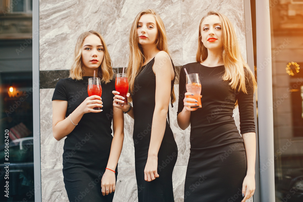 girls with cocktails girls with cocktails
