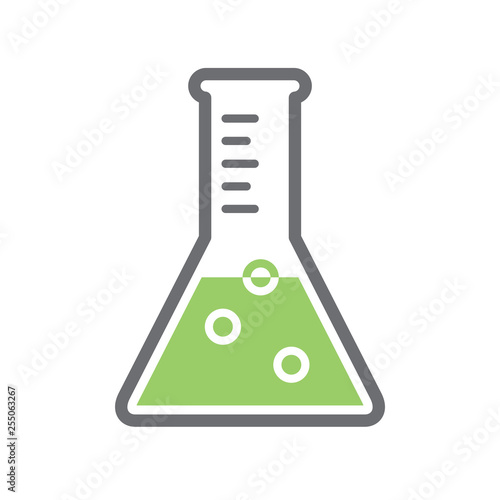 Chemistry glassware icon on background for graphic and web design. Simple vector sign. Internet concept symbol for website button or mobile app.
