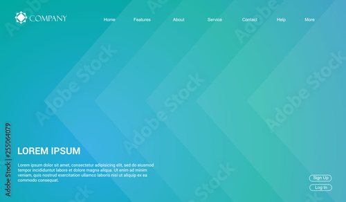 Website template for websites, or apps. modern minimal. eps 10