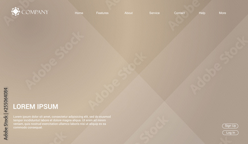 Website template for websites, or apps. modern minimal. eps 10