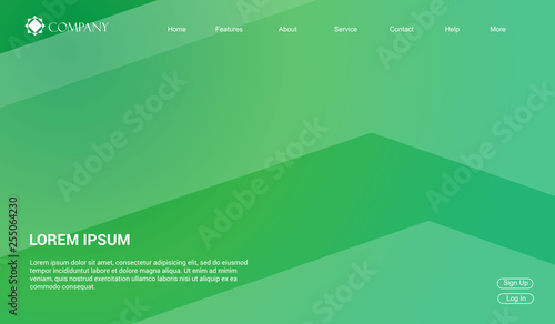 Website template for websites, or apps. modern minimal. eps 10