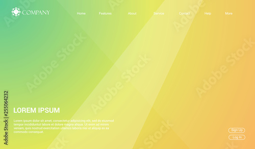 Website template for websites, or apps. modern minimal. eps 10