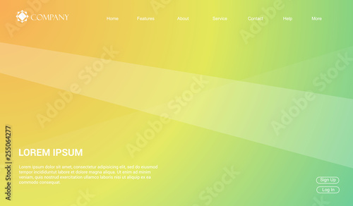 Website template for websites, or apps. modern minimal. eps 10