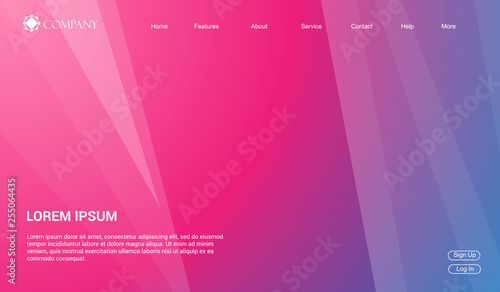 Website template for websites, or apps. modern minimal. eps 10