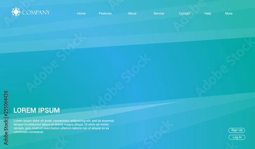 Website template for websites, or apps. modern minimal. eps 10