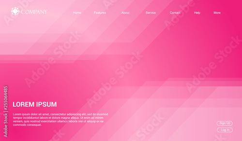 Website template for websites, or apps. modern minimal. eps 10