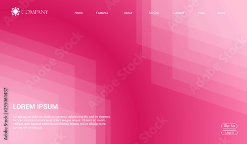 Website template for websites, or apps. modern minimal. eps 10