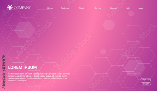 Website template for websites, or apps. modern minimal. eps 10