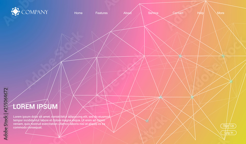 Website template for websites, or apps. modern minimal. eps 10