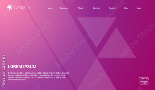 Website template for websites, or apps. modern minimal. eps 10