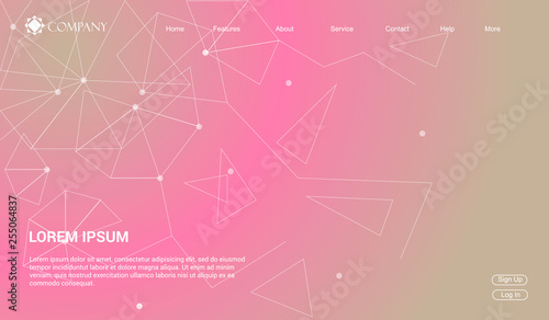 Website template for websites, or apps. modern minimal. eps 10