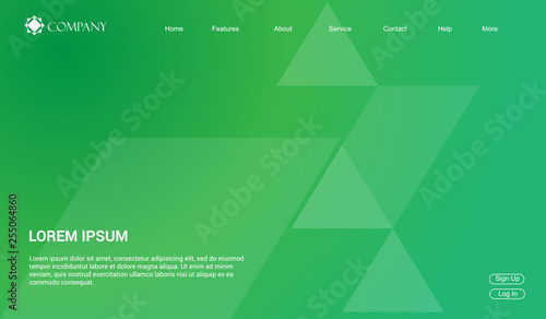 Website template for websites, or apps. modern minimal. eps 10