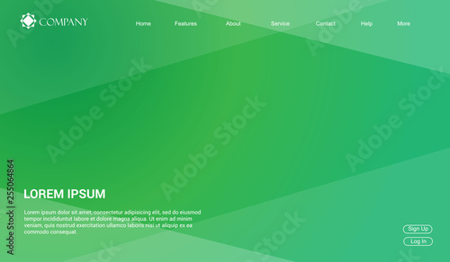 Website template for websites, or apps. modern minimal. eps 10