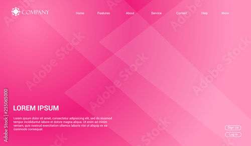 Website template for websites, or apps. modern minimal. eps 10