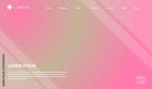 Website template for websites, or apps. modern minimal. eps 10