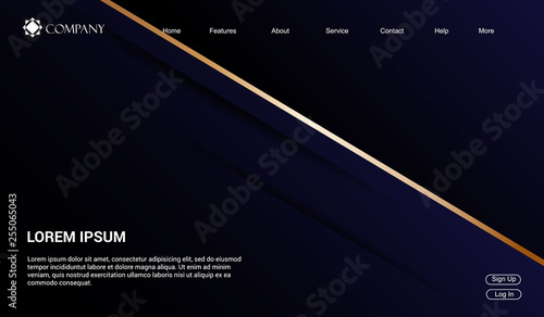 Website template for websites, or apps. modern minimal. eps 10