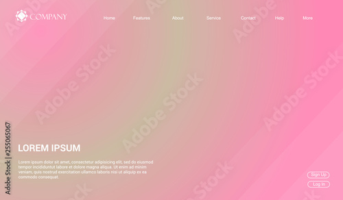 Website template for websites, or apps. modern minimal. eps 10