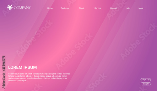 Website template for websites, or apps. modern minimal. eps 10