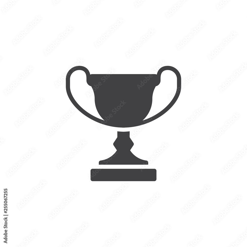 Trophy cup vector icon. filled flat sign for mobile concept and web design. Award cup glyph icon. Symbol, logo illustration. Pixel perfect vector graphics Trophy cup vector icon. filled flat sign for mobile concept and web design. Award cup glyph icon. Symbol, logo illustration. Pixel perfect vector graphics
