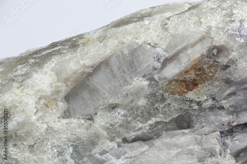 Obraz na plátně Crystals of major industrial lithium ore spodumene