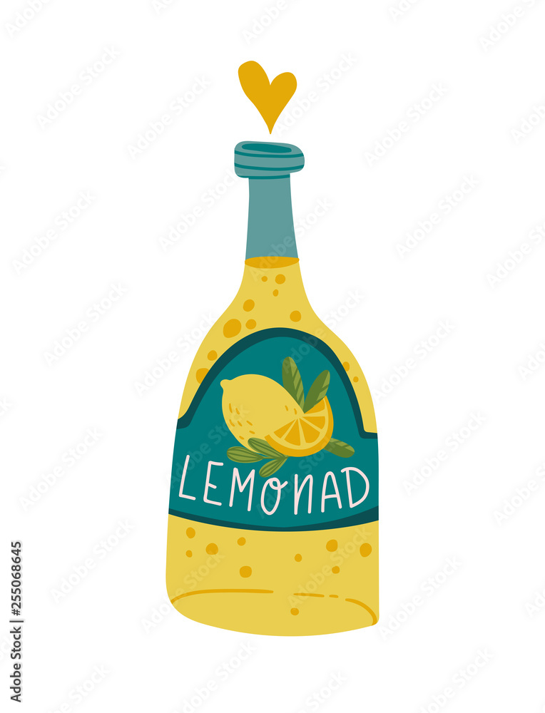 Lemonade isolated on the white background. Hand drawn smoothies, lemonade, fresh, juice, detox. Vector illustration with lemons. Lemonade isolated on the white background. Hand drawn smoothies, lemonade, fresh, juice, detox. Vector illustration with lemons.