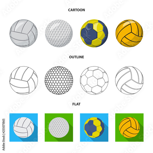 Vector illustration of sport and ball logo. Set of sport and athletic vector icon for stock. © Svitlana