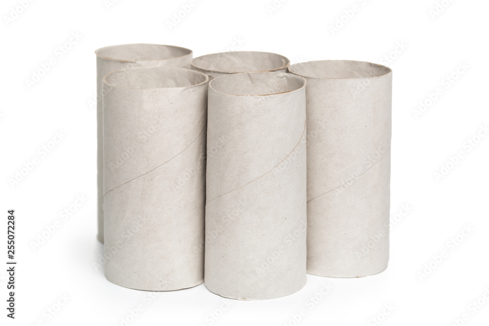 toilet paper on white background toilet paper on white background