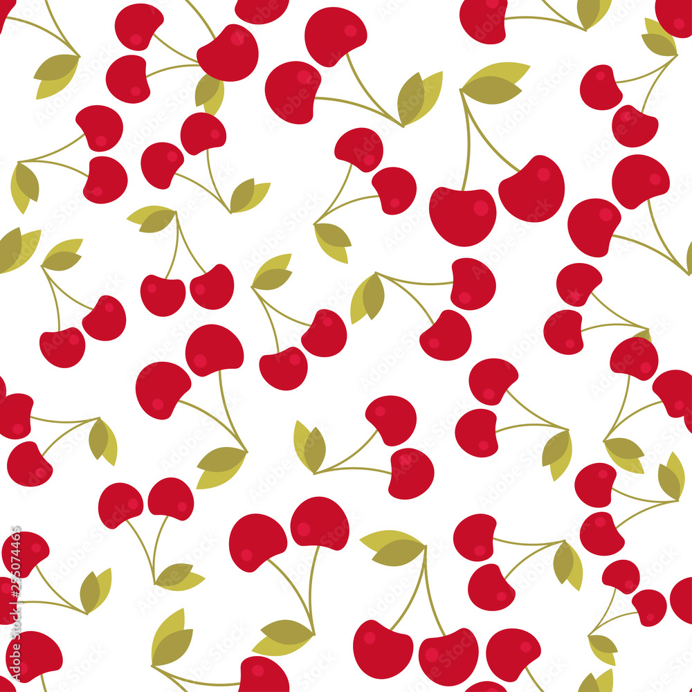 Seamless background with cherry. Seamless background with cherry.