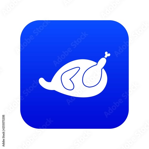 Gammon icon digital blue for any design isolated on white vector illustration