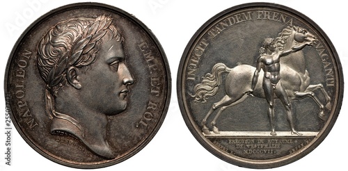 Photography France French commemorative silver medal mid 19th century, subject Establishing