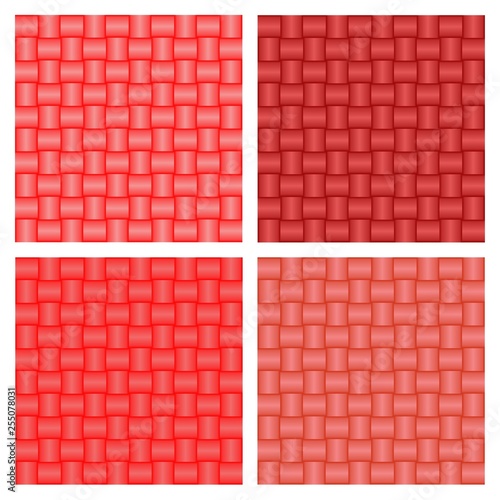 Red braided backgrounds