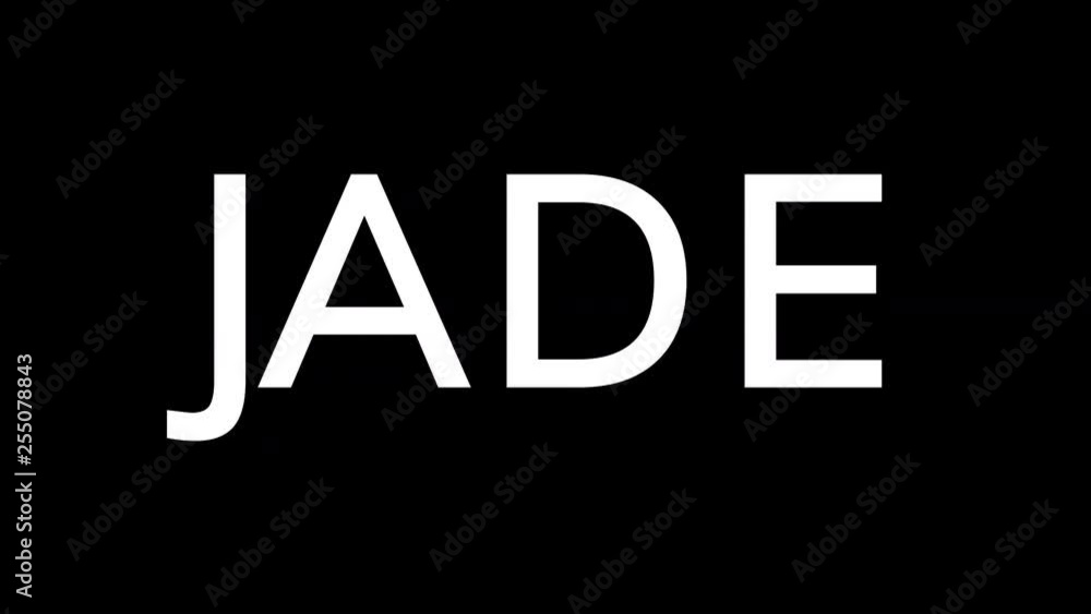 From the Glitch effect arises JADE. Then the TV turns off. Alpha channel Premultiplied - Matted with color black From the Glitch effect arises JADE. Then the TV turns off. Alpha channel Premultiplied - Matted with color black