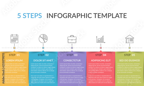 Infographic Template with 5 Steps