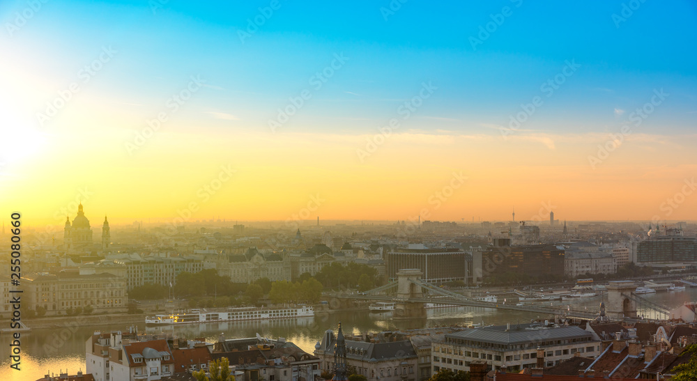 Panorama of Budapest by Sunrise