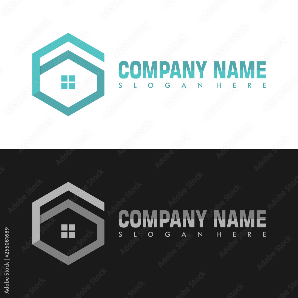 Hexagonal Letter G Real Estate Flat Monochrome Architecture Vector Logo Hexagonal Letter G Real Estate Flat Monochrome Architecture Vector Logo