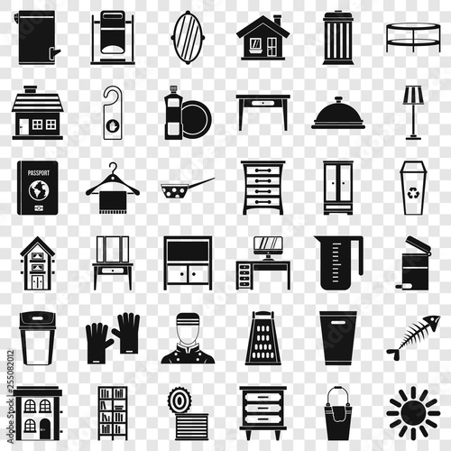 Cleaning icons set. Simple style of 36 cleaning vector icons for web for any design
