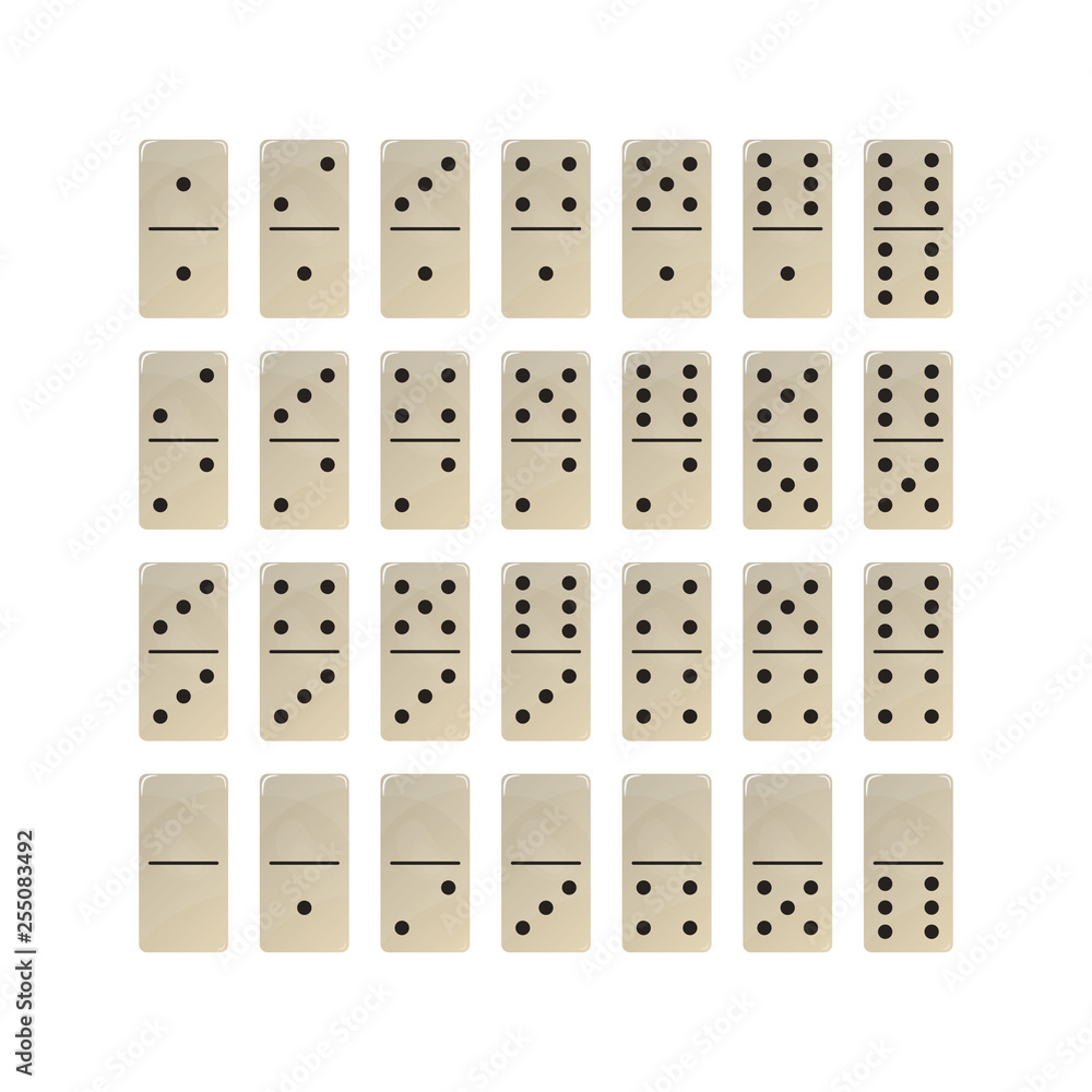The game of dominoes. The game of dominoes.
