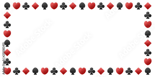 Suit card frame.