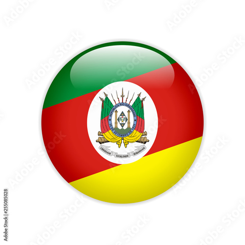 Flag Bandeira do Rio Grande do Sul on button