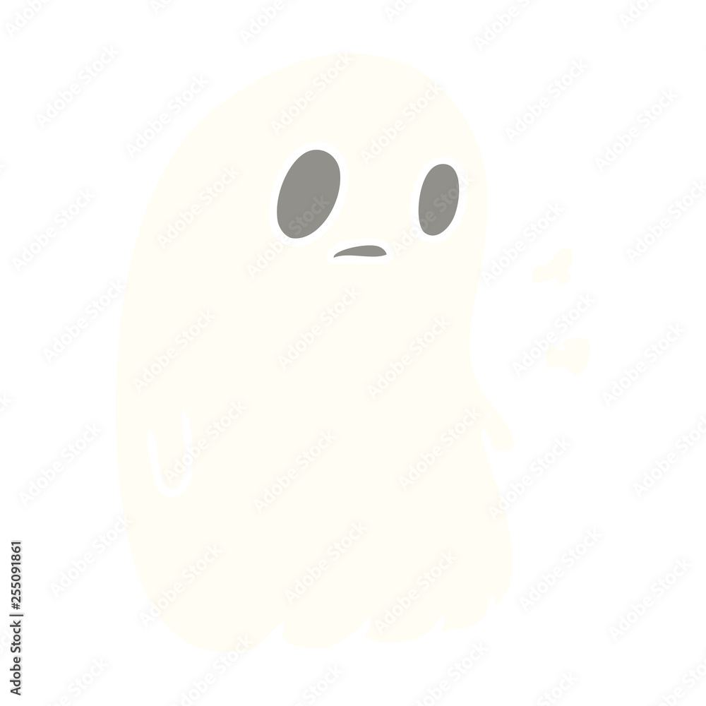 cartoon of a kawaii cute ghost cartoon of a kawaii cute ghost