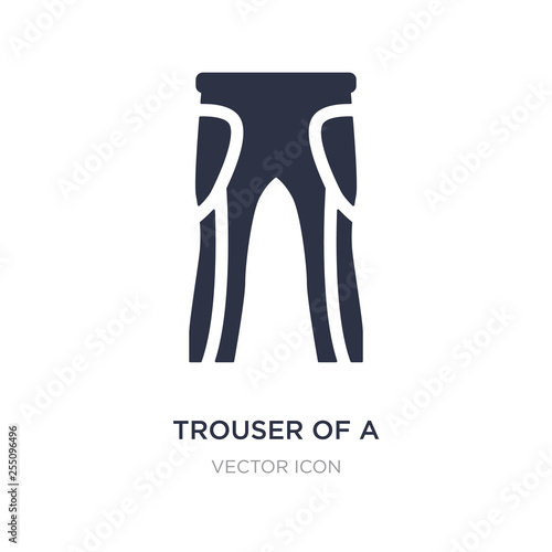 trouser of a football player icon on white background. Simple element illustration from American football concept.