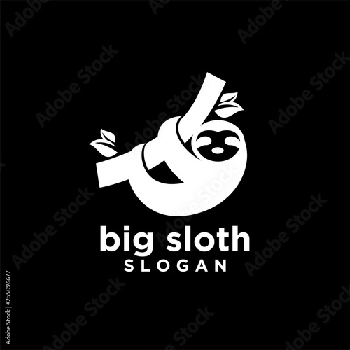 sloth logo icon designs vector illustration symbol template